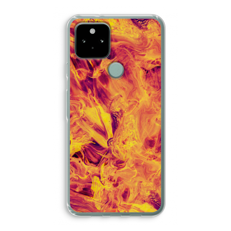 Eternal Fire: Google Pixel 5 Transparant Hoesje