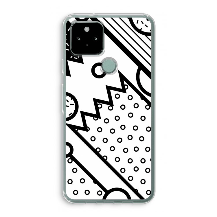 Pop Art #4: Google Pixel 5 Transparant Hoesje