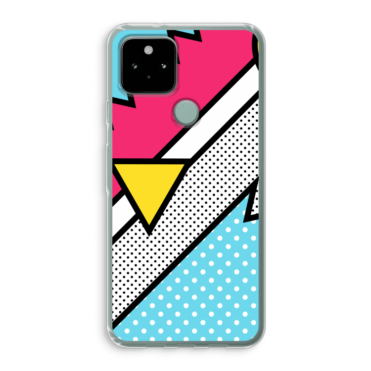 Pop Art #3: Google Pixel 5 Transparant Hoesje
