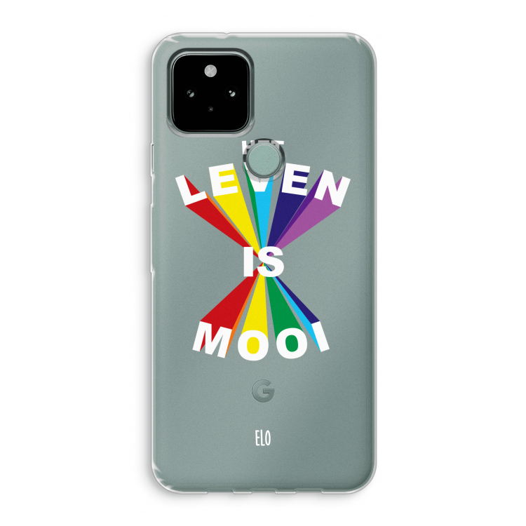 Het Leven Is Mooi: Google Pixel 5 Transparant Hoesje