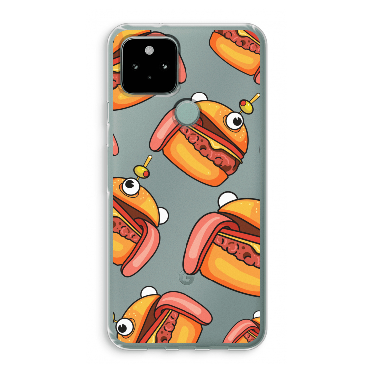Hamburger: Google Pixel 5 Transparant Hoesje