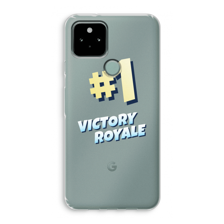 Victory Royale: Google Pixel 5 Transparant Hoesje