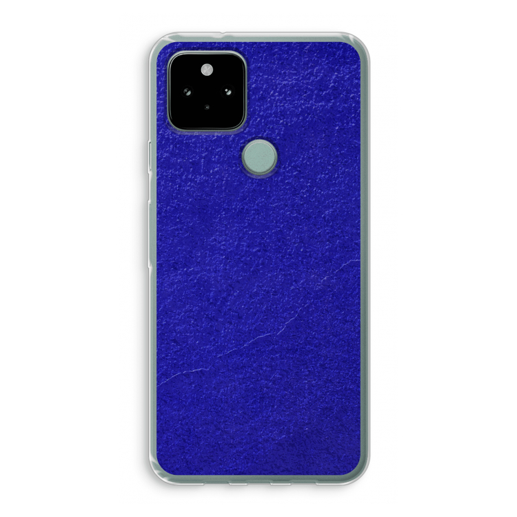 Majorelle Blue: Google Pixel 5 Transparant Hoesje