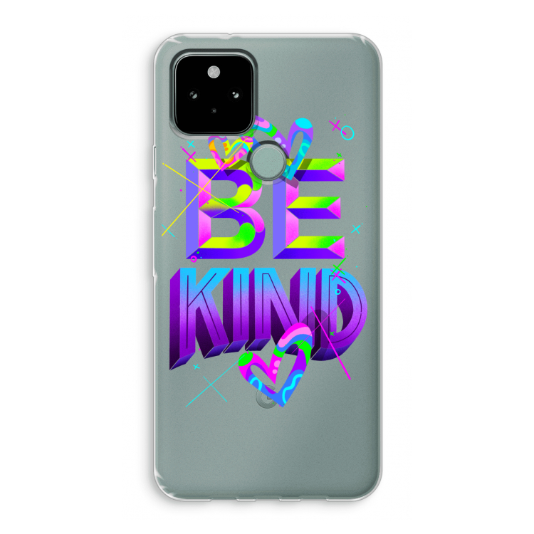 Be Kind: Google Pixel 5 Transparant Hoesje