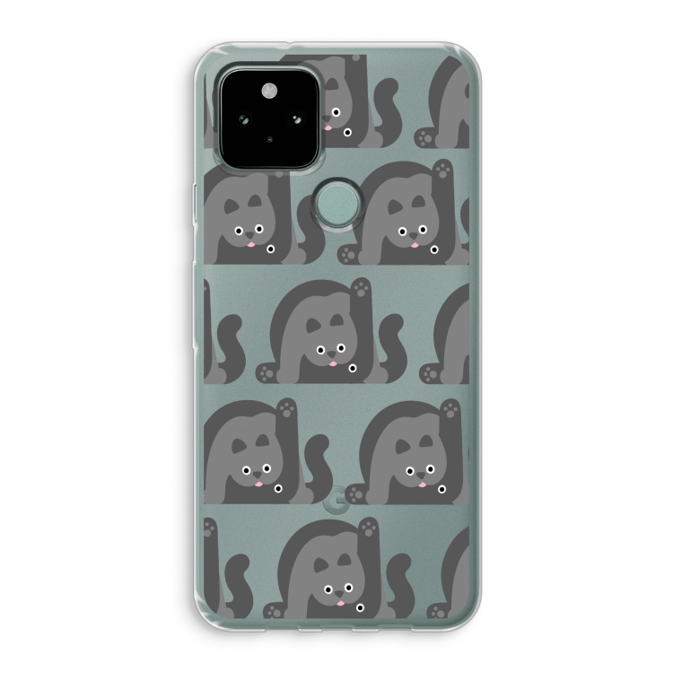 Cats: Google Pixel 5 Transparant Hoesje