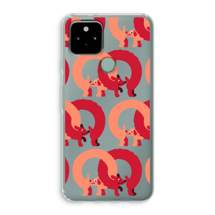 Dogs: Google Pixel 5 Transparant Hoesje