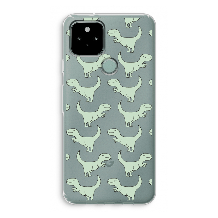 Dinos: Google Pixel 5 Transparant Hoesje