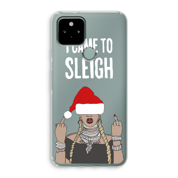 Came To Sleigh: Google Pixel 5 Transparant Hoesje