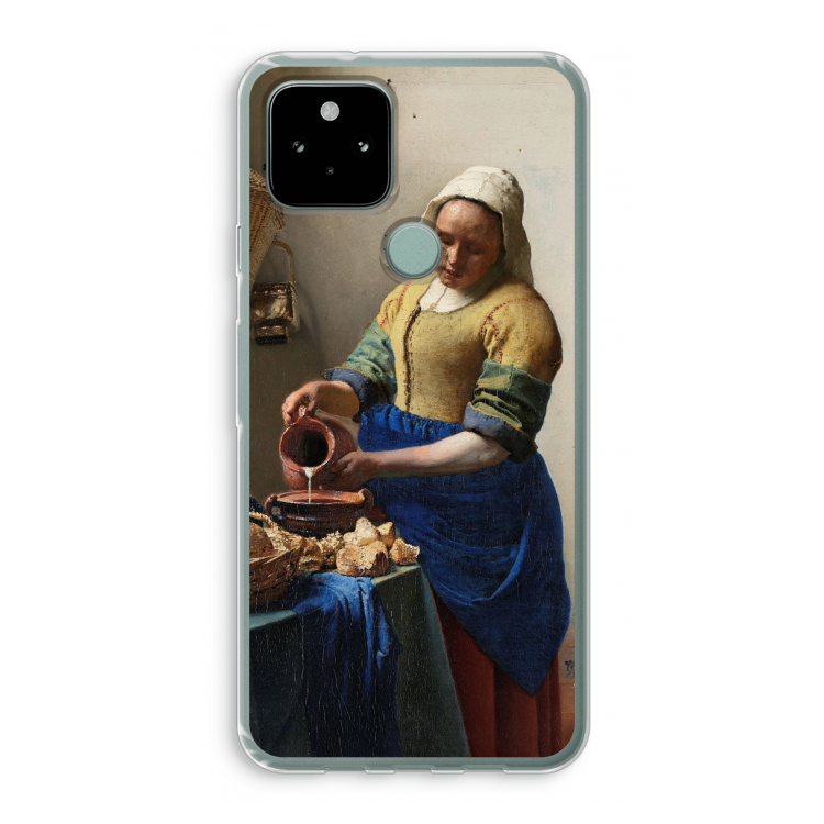 The Milkmaid: Google Pixel 5 Transparant Hoesje