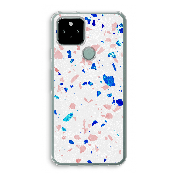 Terrazzo N°6: Google Pixel 5 Transparant Hoesje
