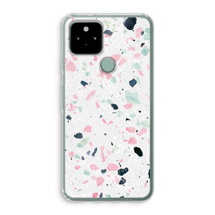 Terrazzo N°3: Google Pixel 5 Transparant Hoesje