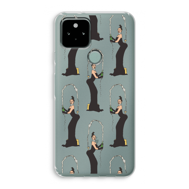 Pop Some Kim: Google Pixel 5 Transparant Hoesje