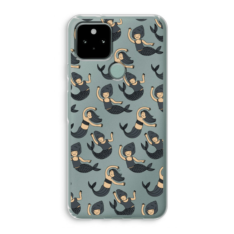 Zeemeermin: Google Pixel 5 Transparant Hoesje