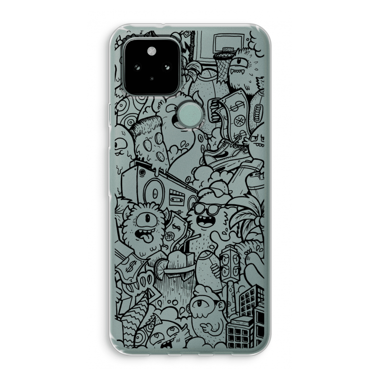 Vexx Black City : Google Pixel 5 Transparant Hoesje