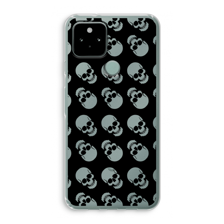 Musketon Skulls: Google Pixel 5 Transparant Hoesje