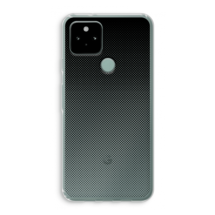 Musketon Halftone: Google Pixel 5 Transparant Hoesje