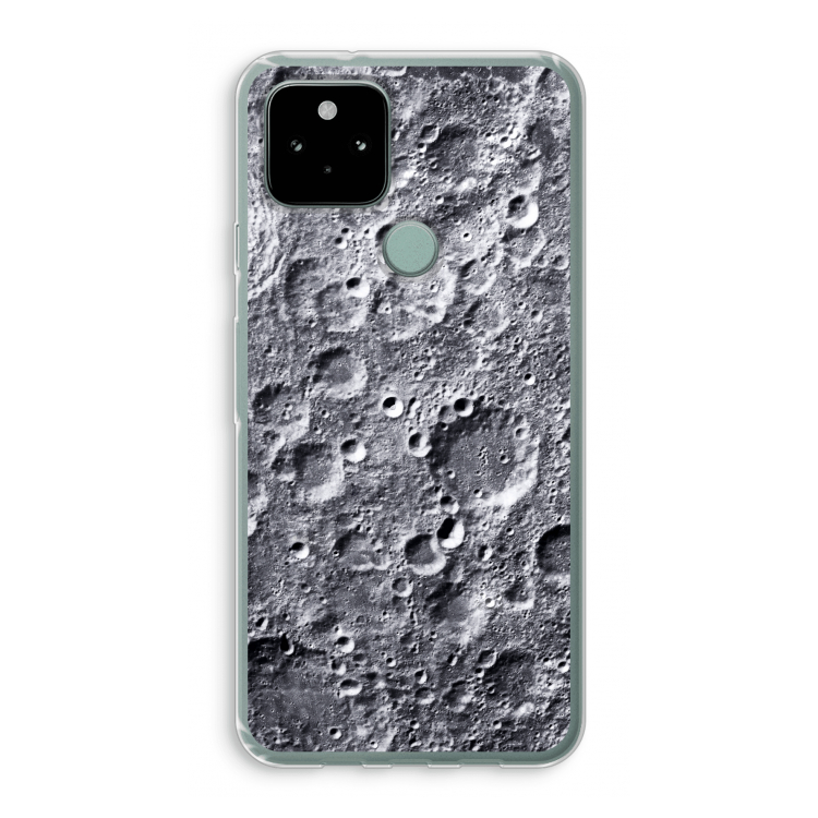 Maanlandschap: Google Pixel 5 Transparant Hoesje