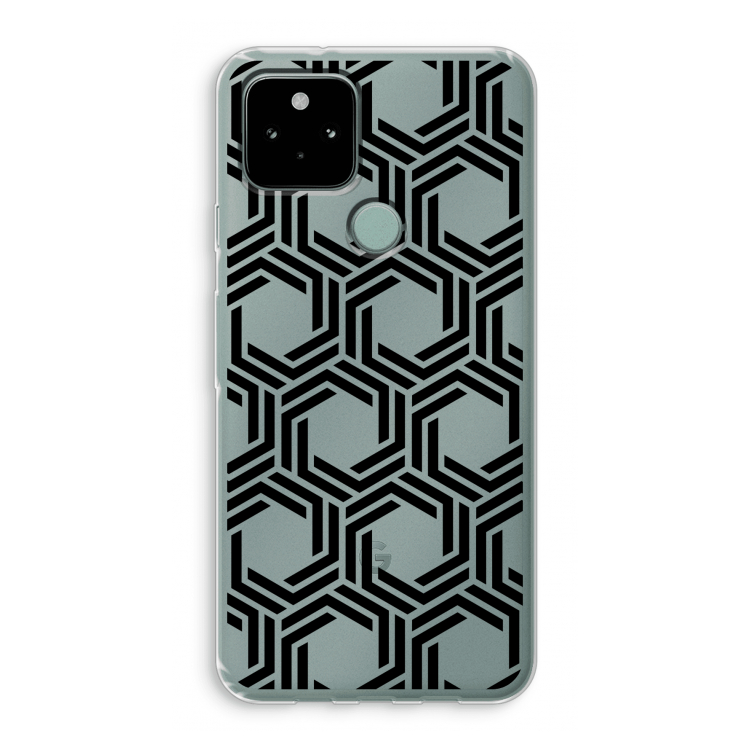 Geometrisch patroon: Google Pixel 5 Transparant Hoesje