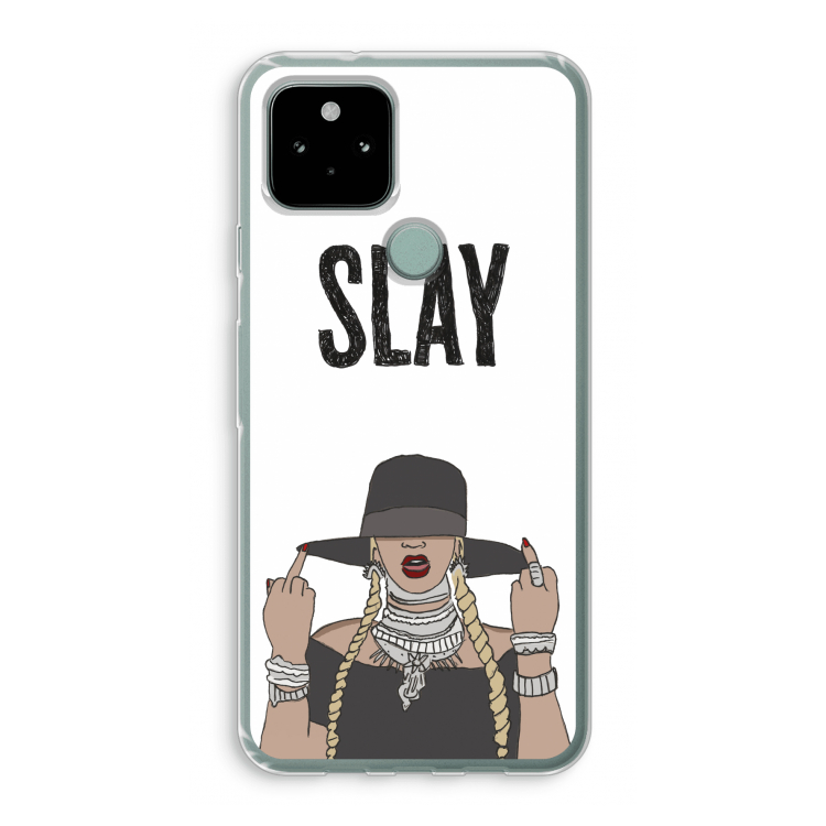 Slay All Day: Google Pixel 5 Transparant Hoesje