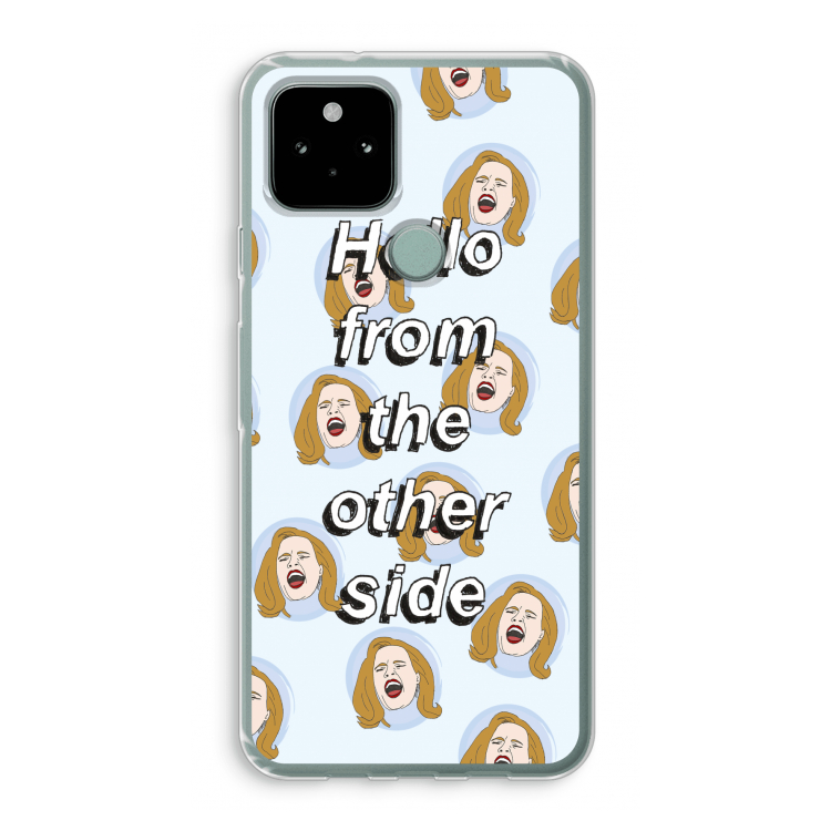 Hello: Google Pixel 5 Transparant Hoesje