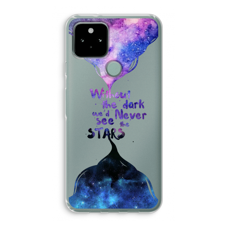 Stars quote: Google Pixel 5 Transparant Hoesje