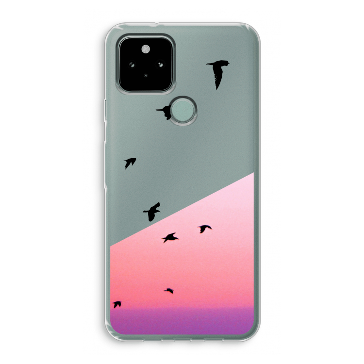 Fly away: Google Pixel 5 Transparant Hoesje