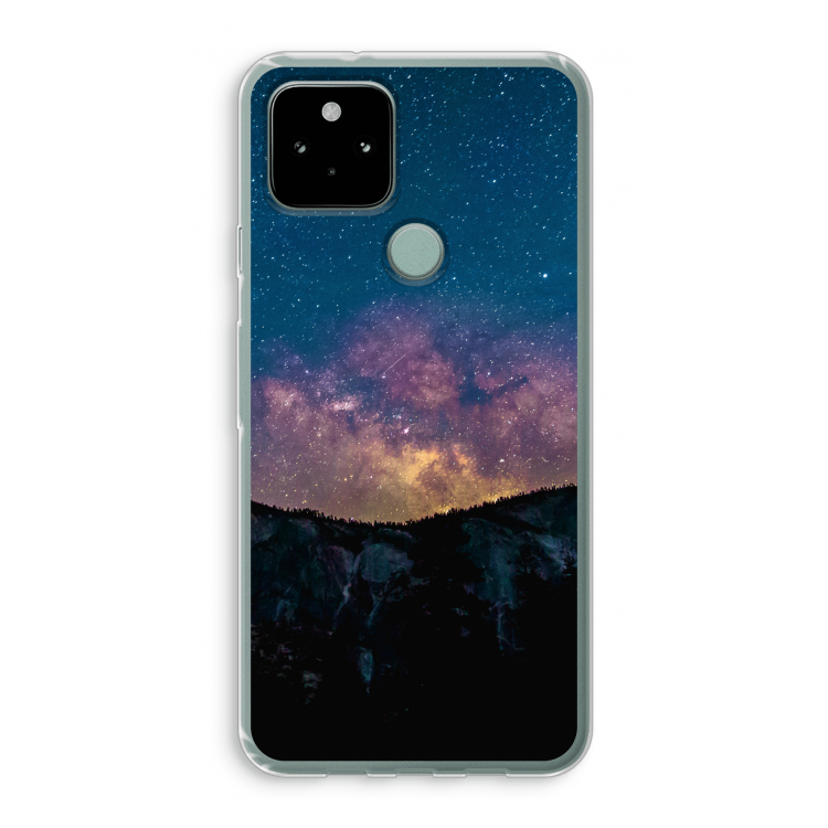 Travel to space: Google Pixel 5 Transparant Hoesje