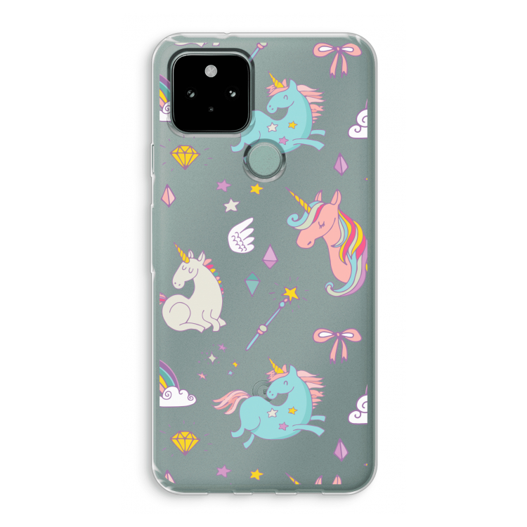 Fantasiewereld: Google Pixel 5 Transparant Hoesje