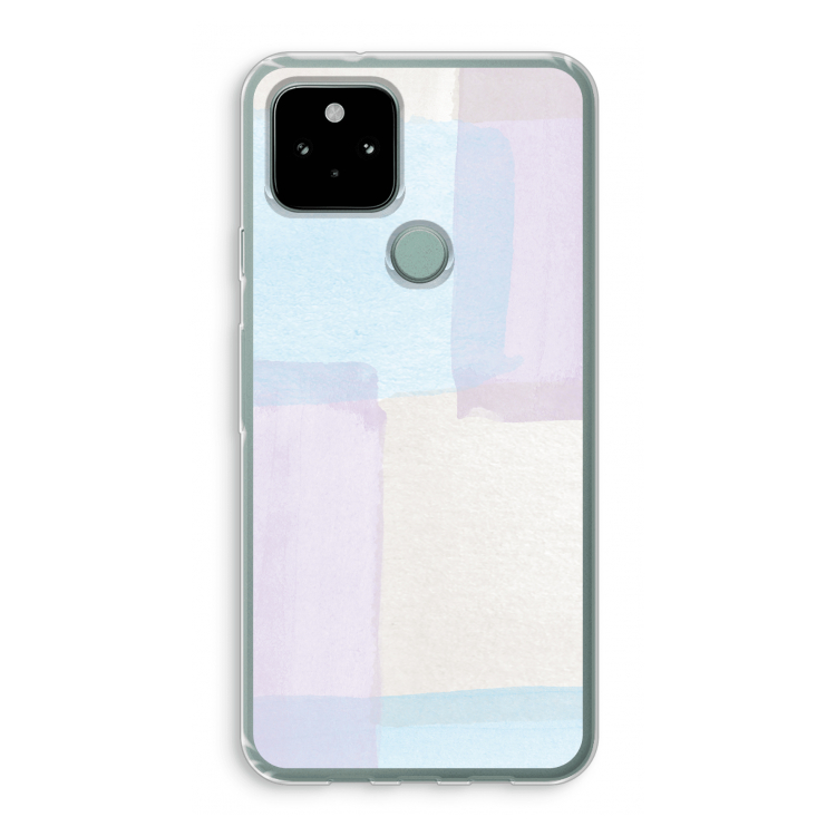 Square pastel: Google Pixel 5 Transparant Hoesje