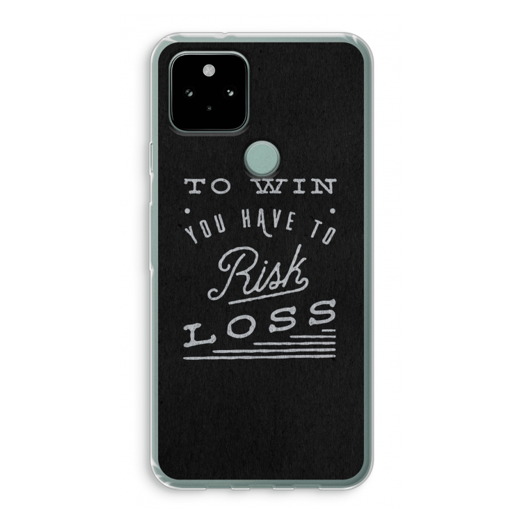 Risk loss: Google Pixel 5 Transparant Hoesje