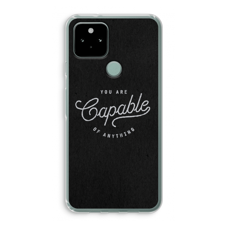 Capable: Google Pixel 5 Transparant Hoesje