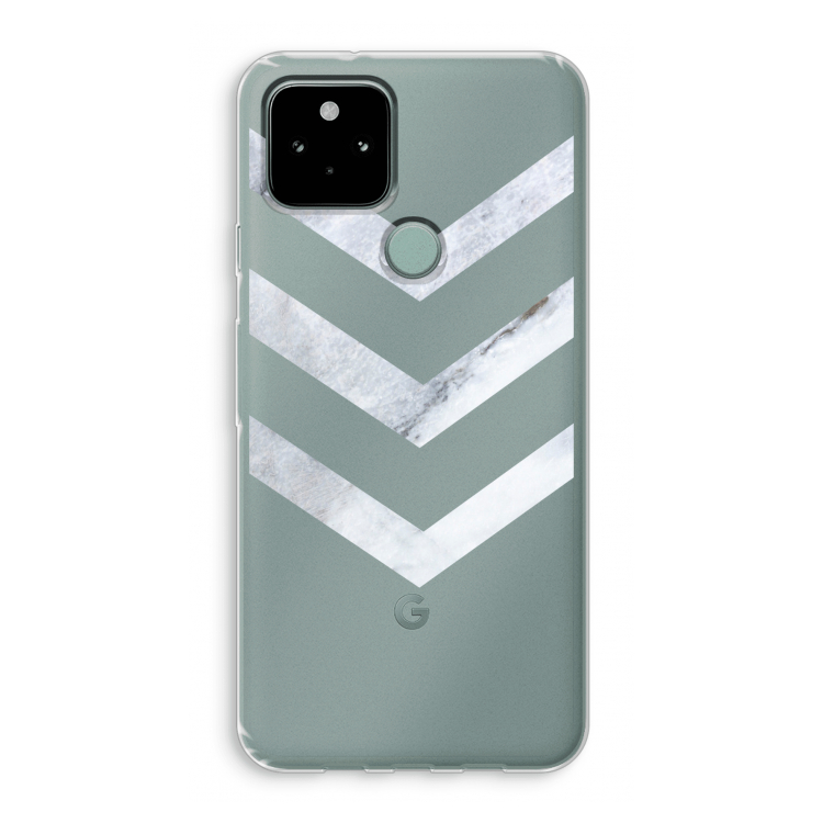 Marmeren pijlen: Google Pixel 5 Transparant Hoesje