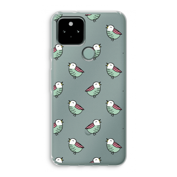 Vogeltjes: Google Pixel 5 Transparant Hoesje