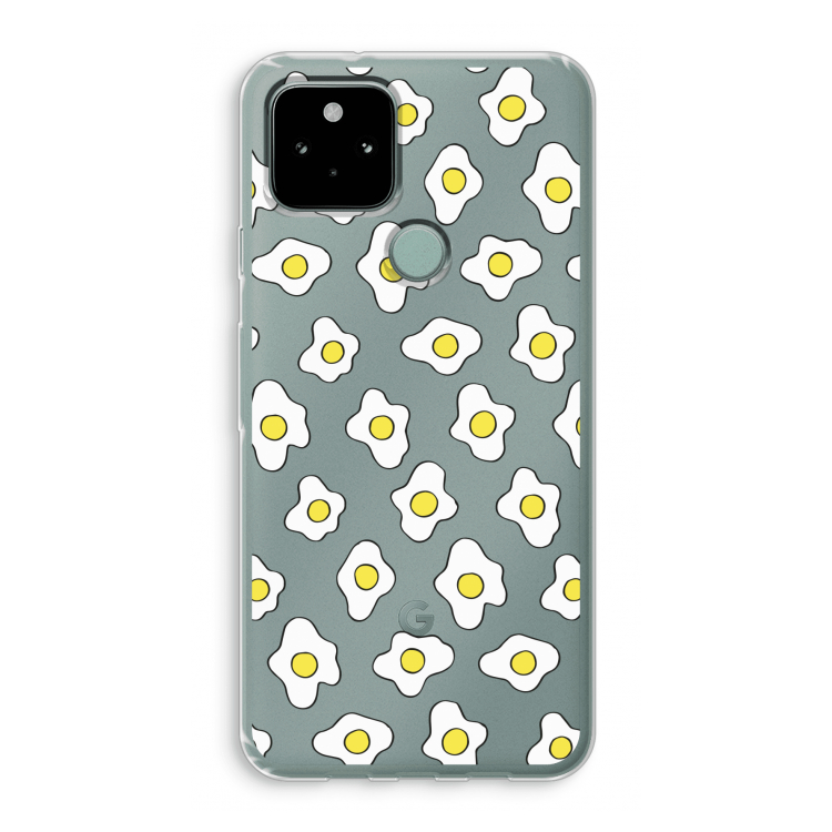 Spiegeleitjes: Google Pixel 5 Transparant Hoesje