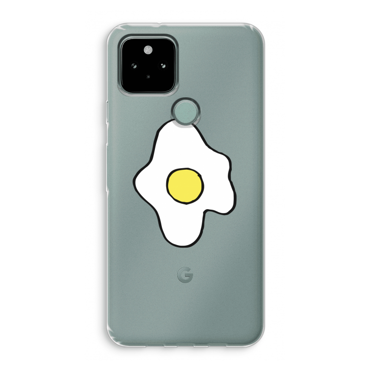 Spiegelei: Google Pixel 5 Transparant Hoesje