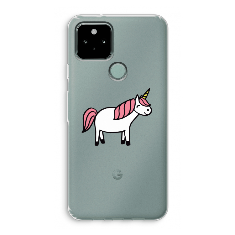 Eenhoorn: Google Pixel 5 Transparant Hoesje