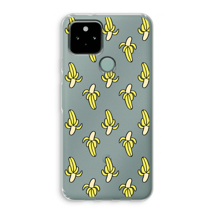 Bananas: Google Pixel 5 Transparant Hoesje