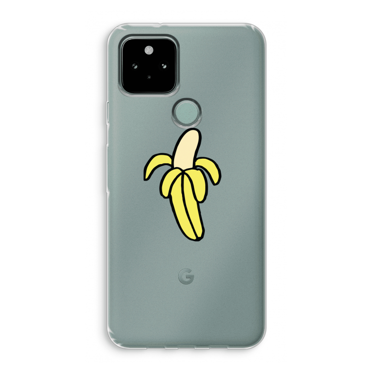 Banana: Google Pixel 5 Transparant Hoesje