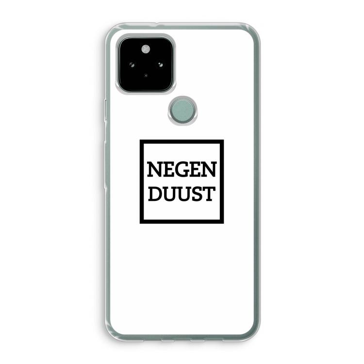 Negenduust vierkant: Google Pixel 5 Transparant Hoesje