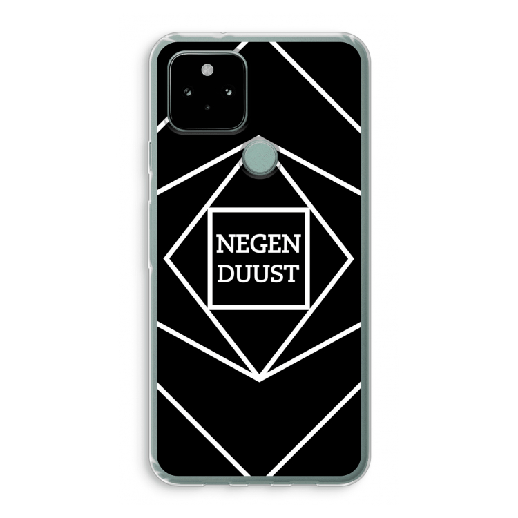 Negenduust geometrisch: Google Pixel 5 Transparant Hoesje
