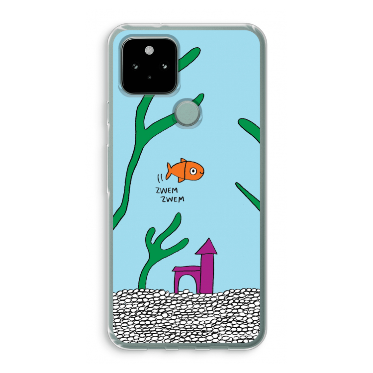 Aquarium: Google Pixel 5 Transparant Hoesje