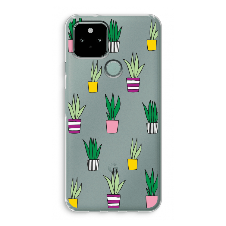 Sanseveria: Google Pixel 5 Transparant Hoesje