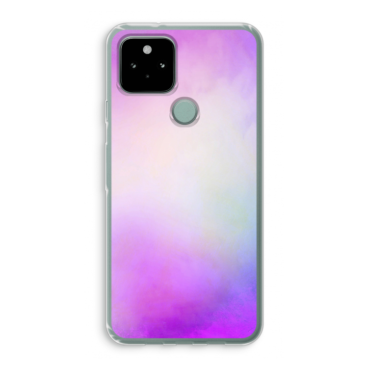 Clouds pastel: Google Pixel 5 Transparant Hoesje