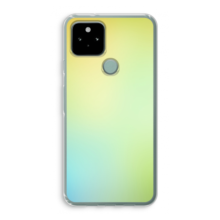 Minty mist pastel: Google Pixel 5 Transparant Hoesje