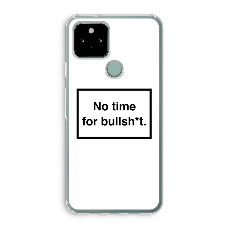 No time: Google Pixel 5 Transparant Hoesje