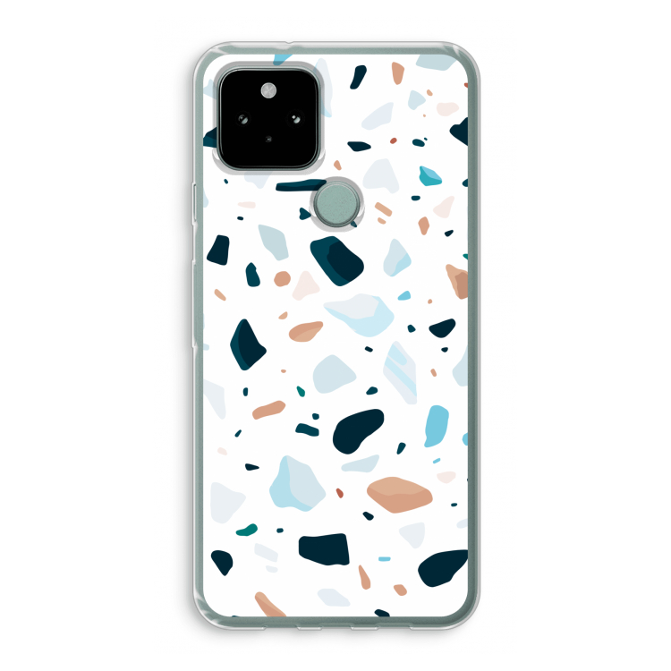 Terrazzo N°13: Google Pixel 5 Transparant Hoesje