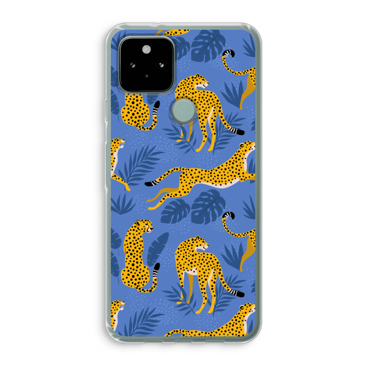 Luipaard: Google Pixel 5 Transparant Hoesje