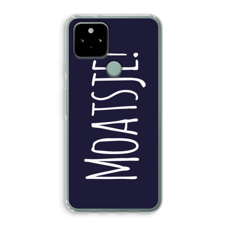 Moatsje!: Google Pixel 5 Transparant Hoesje