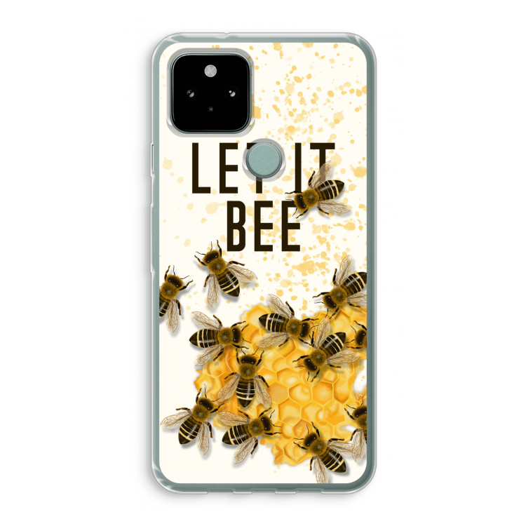 Let it bee: Google Pixel 5 Transparant Hoesje