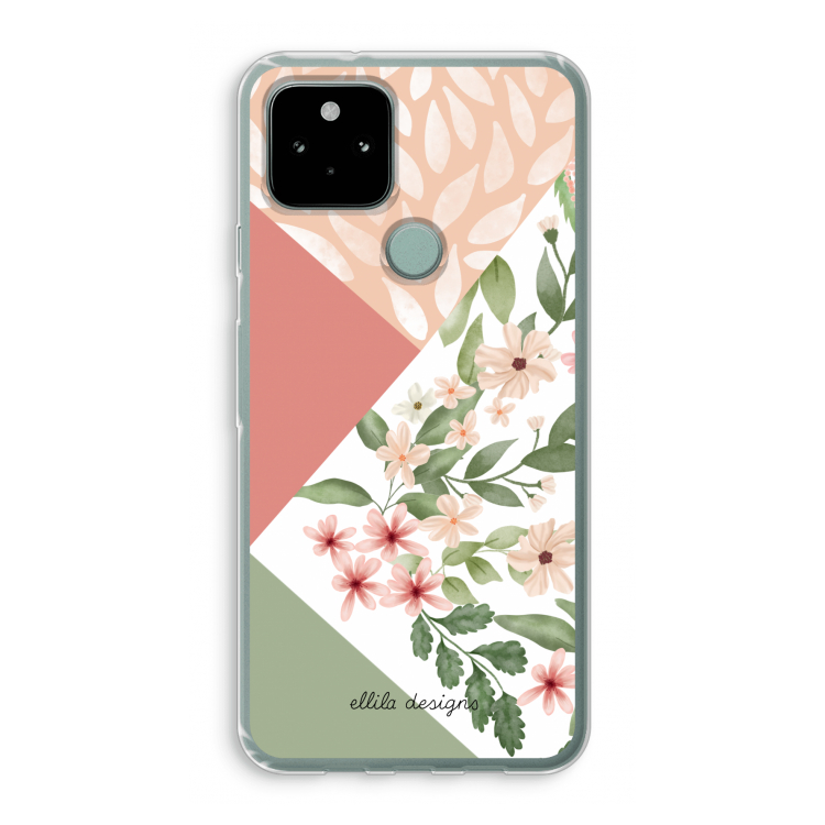 Sweet heaven geometrics: Google Pixel 5 Transparant Hoesje